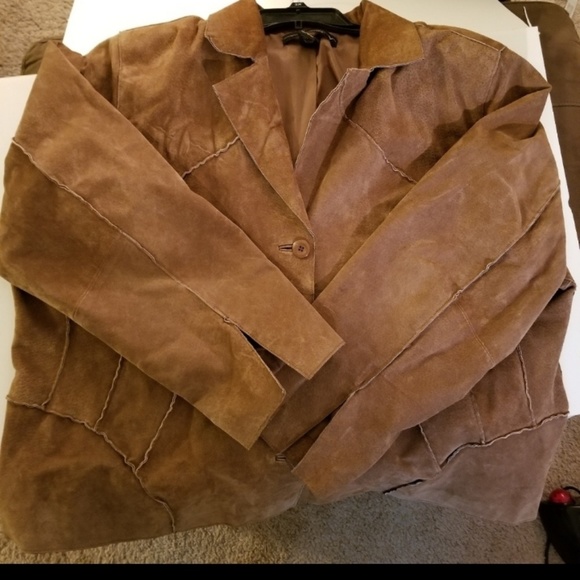 #plussize Suede womans jacket Venezia - Picture 4 of 7